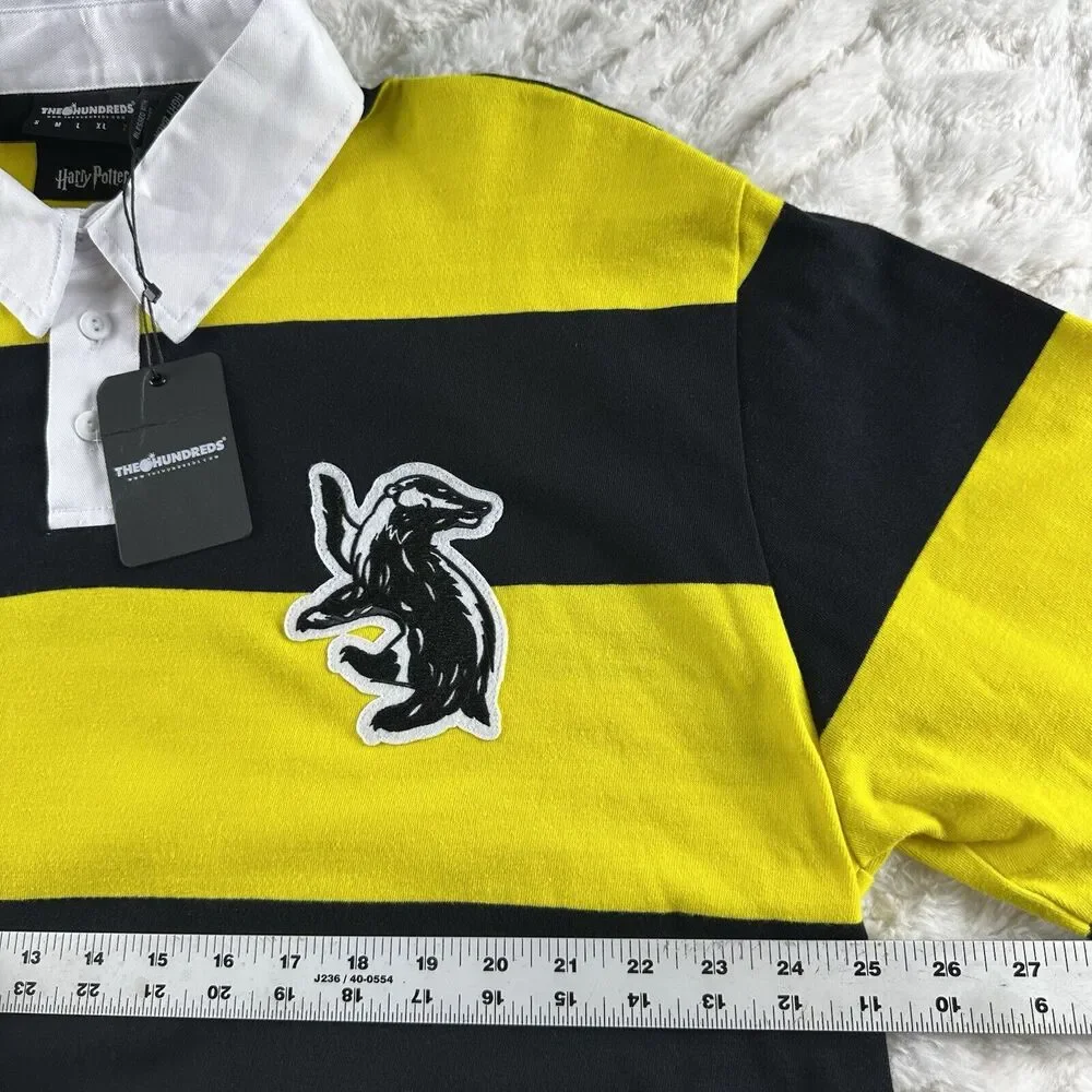 NWT The Hundreds x Harry Potter‎ House Hogwarts Rugby Hufflepuff Polo Size 2X